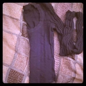 Zara knit long sleeve crop